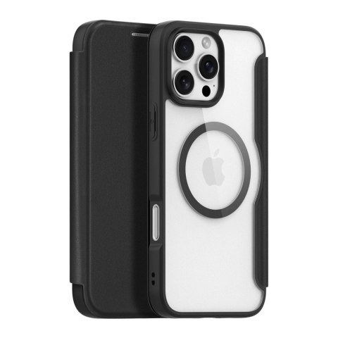 Dux Ducis Etui do iPhone 16 Pro Dux Ducis Skin X Pro MagSafe Klapka Czarne Dux Ducis Etui do iPhone 16 Pro Dux Ducis Skin X Pro MagSafe Klapka Czarne