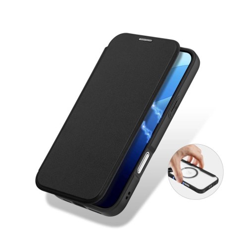 Dux Ducis Etui do iPhone 16 Pro Dux Ducis Skin X Pro MagSafe Klapka Czarne Dux Ducis Etui do iPhone 16 Pro Dux Ducis Skin X Pro MagSafe Klapka Czarne
