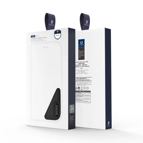 Dux Ducis Etui do iPhone 16 Pro Max Dux Ducis Hivo Skórzane z RFID Czarne Dux Ducis Etui do iPhone 16 Pro Max Dux Ducis Hivo Skórzane z RFID Czarne