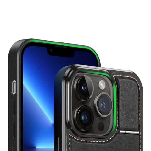 Dux Ducis Etui portfel Dux Ducis Rafi Mag z podstawką 3w1 do iPhone 13 Pro z MagSafe i blokadą RFID - czarne Dux Ducis Etui portfel Dux Ducis Rafi Mag z podstawką 3w1 do iPhone 13 Pro z MagSafe i blokadą RFID - czarne