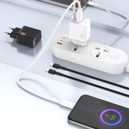 Dudao Ładowarka Dudao 25W GaN USB-A, USB-C | Power Delivery i Quick Charge - Czarna