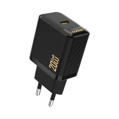 Dudao Ładowarka Dudao A26 PD20W GaN USB-C | Szybkie ładowanie Power Delivery - Czarna Dudao Ładowarka Dudao A26 PD20W GaN USB-C | Szybkie ładowanie Power Delivery - Czarna