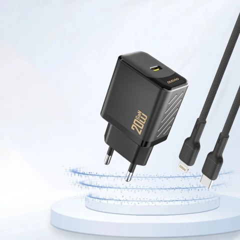 Dudao Ładowarka Dudao A26 PD20W GaN USB-C | Szybkie ładowanie Power Delivery - Czarna Dudao Ładowarka Dudao A26 PD20W GaN USB-C | Szybkie ładowanie Power Delivery - Czarna