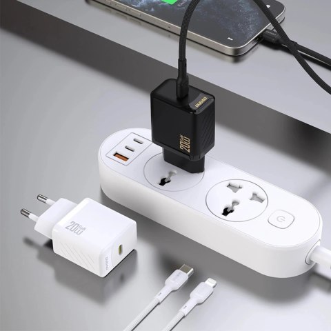 Dudao Ładowarka Dudao A26 PD20W GaN USB-C | Szybkie ładowanie Power Delivery - Czarna Dudao Ładowarka Dudao A26 PD20W GaN USB-C | Szybkie ładowanie Power Delivery - Czarna