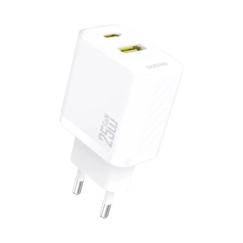 Dudao Ładowarka Dudao A26T 25W GaN USB-A, USB-C | Power Delivery, Quick Charge - Biała Dudao Ładowarka Dudao A26T 25W GaN USB-A, USB-C | Power Delivery, Quick Charge - Biała