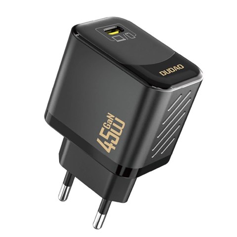 Dudao Ładowarka sieciowa Czarna Dudao A28 GaN 45W USB-C | Szybkie ładowanie Dudao Ładowarka sieciowa Czarna Dudao A28 GaN 45W USB-C | Szybkie ładowanie