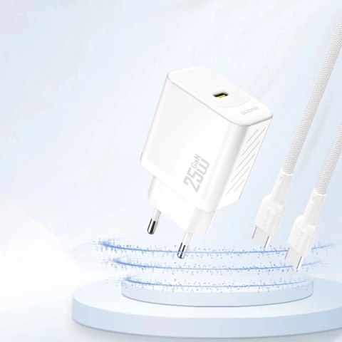 Dudao Ładowarka sieciowa Dudao A27 Biała GaN USB-C Ładowarka | Kompaktowa, Szybka Dudao Ładowarka sieciowa Dudao A27 Biała GaN USB-C Ładowarka | Kompaktowa, Szybka