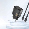Dudao Ładowarka sieciowa Dudao A27P Czarna USB-C 30W GaN | Kompaktowa i Wydajna