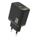 Dudao Ładowarka sieciowa Dudao A27S 25W GaN USB-A | Szybkie ładowanie QC 3.0 - Czarna
