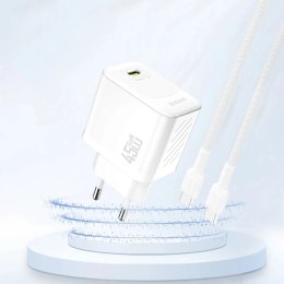 Dudao Ładowarka sieciowa Dudao A28 GaN 45W USB-C | Szybka, Kompaktowa, Uniwersalna