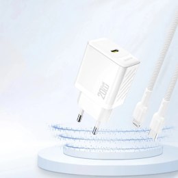 Dudao Ładowarka sieciowa Dudao PD20W GaN USB-C | Szybkie ładowanie Power Delivery - Biała