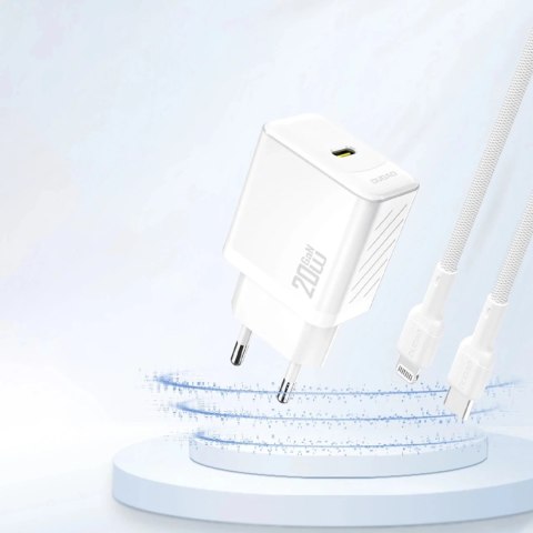 Dudao Ładowarka sieciowa Dudao PD20W GaN USB-C | Szybkie ładowanie Power Delivery - Biała Dudao Ładowarka sieciowa Dudao PD20W GaN USB-C | Szybkie ładowanie Power Delivery - Biała