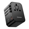 Essager Ładowarka siceiowa podróżna Essager ECT65-LT01-Z 65W z adapterem, czarna