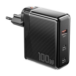 Essager Ładowarka sieciowa, Essager 100W GaN, USB-A, 2xUSB-C, szybkie ładowanie