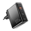 Essager Ładowarka sieciowa, Essager 100W GaN, USB-A, 2xUSB-C, szybkie ładowanie