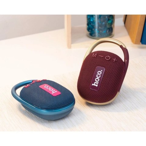 Hoco Głośnik Bluetooth HOCO HC17 Przenośny z Karabińczykiem Bordowy 5W Hoco Głośnik Bluetooth HOCO HC17 Przenośny z Karabińczykiem Bordowy 5W