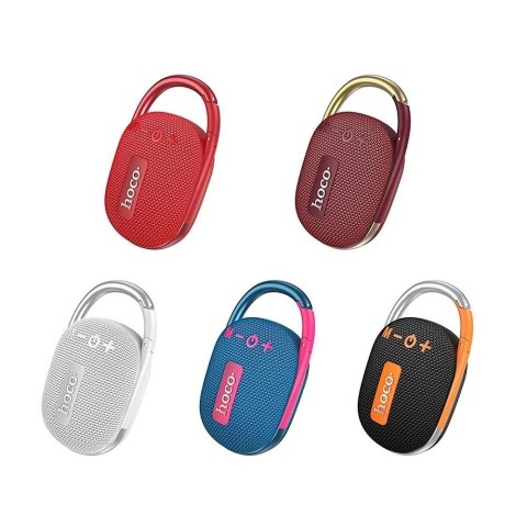 Hoco Głośnik Bluetooth HOCO HC17 Przenośny z Karabińczykiem Czerwony 5W Hoco Głośnik Bluetooth HOCO HC17 Przenośny z Karabińczykiem Czerwony 5W