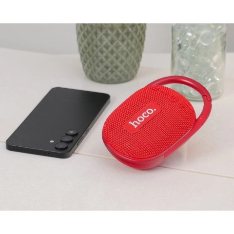 Hoco Głośnik Bluetooth HOCO HC17 Przenośny z Karabińczykiem Czerwony 5W Hoco Głośnik Bluetooth HOCO HC17 Przenośny z Karabińczykiem Czerwony 5W