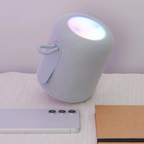 Hoco HOCO HC30 Głośnik Bluetooth 5W RGB LED Szary Przenośny Hoco HOCO HC30 Głośnik Bluetooth 5W RGB LED Szary Przenośny