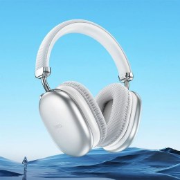 Hoco HOCO Słuchawki Bezprzewodowe Bluetooth W35 Max Srebrne