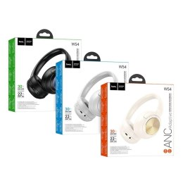 Hoco HOCO słuchawki bezprzewodowe bluetooth nagłowne ANC W54 szare