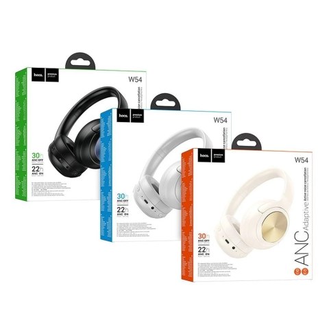 Hoco HOCO słuchawki bezprzewodowe bluetooth nagłowne ANC W54 szare Hoco HOCO słuchawki bezprzewodowe bluetooth nagłowne ANC W54 szare