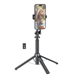 Hoco Selfie stick HOCO K21 z pilotem Bluetooth i statywem 1,37 m