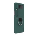 Nillkin Etui ochronne do Samsung Galaxy Z Flip 4 5G Nillkin CamShield Silky zielone