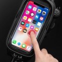 RockBros Sakwa Rockbros B68-1 na ramę z pokrowcem na telefon Czarna