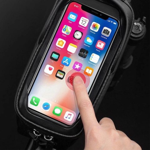 RockBros Sakwa Rockbros B68-1 na ramę z pokrowcem na telefon Czarna RockBros Sakwa Rockbros B68-1 na ramę z pokrowcem na telefon Czarna