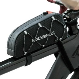 RockBros TORBA ROWEROWA ROCKBROS 039BK NA RAMĘ 1L Z PLECIONKĄ WODOODPORNA CZARNA