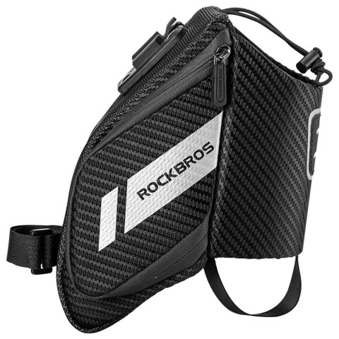 RockBros Torba podsiodłowa Rockbros C32BK 1,5 l z kieszenią na bidon RockBros Torba podsiodłowa Rockbros C32BK 1,5 l z kieszenią na bidon