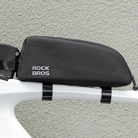 RockBros Torba rowerowa Rockbros 0,9 l wodoodporna na ramę górną rurę - czarna RockBros Torba rowerowa Rockbros 0,9 l wodoodporna na ramę górną rurę - czarna