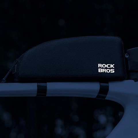 RockBros Torba rowerowa Rockbros 0,9 l wodoodporna na ramę górną rurę - czarna RockBros Torba rowerowa Rockbros 0,9 l wodoodporna na ramę górną rurę - czarna