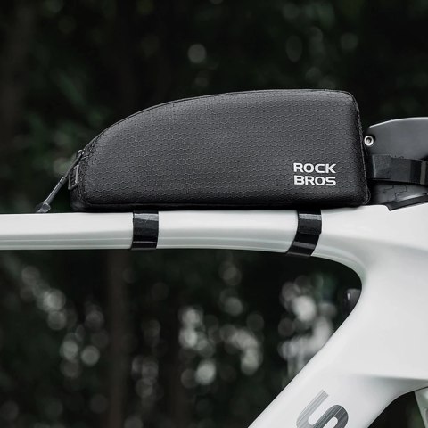 RockBros Torba rowerowa Rockbros 0,9 l wodoodporna na ramę górną rurę - czarna RockBros Torba rowerowa Rockbros 0,9 l wodoodporna na ramę górną rurę - czarna