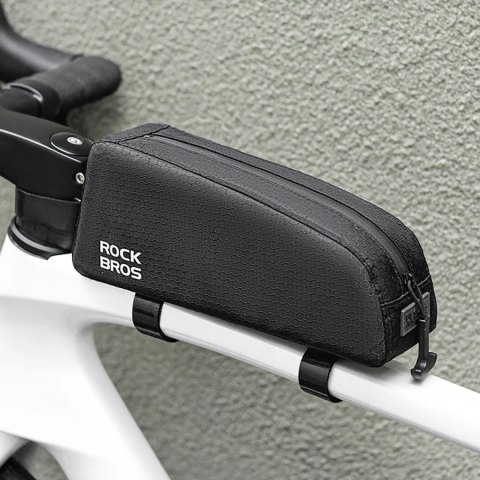 RockBros Torba rowerowa Rockbros 0,9 l wodoodporna na ramę górną rurę - czarna RockBros Torba rowerowa Rockbros 0,9 l wodoodporna na ramę górną rurę - czarna