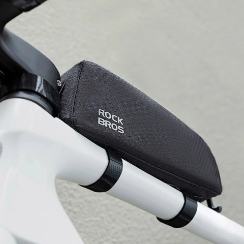 RockBros Torba rowerowa Rockbros 0,9 l wodoodporna na ramę górną rurę - czarna RockBros Torba rowerowa Rockbros 0,9 l wodoodporna na ramę górną rurę - czarna
