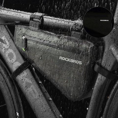RockBros Torba rowerowa Rockbros AS-017 5L Na Ramę Wodoodporna Zielona RockBros Torba rowerowa Rockbros AS-017 5L Na Ramę Wodoodporna Zielona