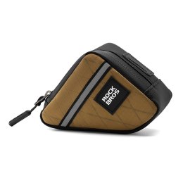 RockBros Torba trójkątna Rockbros 0,25l na ramę rowerową - brązowa
