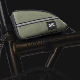 RockBros Torba trójkątna Rockbros 0,8 l na ramę roweru - zielona