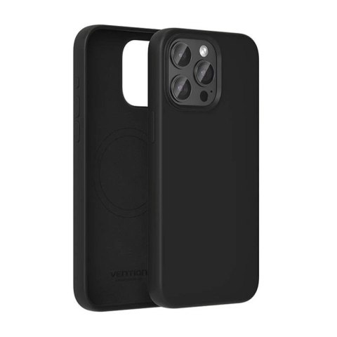 Vention Etui silikonowe Vention KUEB0-40 MagSafe do iPhone 14 Pro Max czarne Black Vention Etui silikonowe Vention KUEB0-40 MagSafe do iPhone 14 Pro Max czarne Black