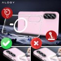 Alogy Etui do Samsung Galaxy A56 / A36 5G obudowa ochronna na telefon Alogy HybridMag™️ Case do MagSafe Przezroczyste