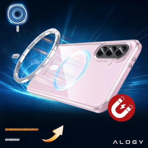 Alogy Etui do Samsung Galaxy A56 / A36 5G obudowa ochronna na telefon Alogy HybridMag™️ Case do MagSafe Przezroczyste Alogy Etui do Samsung Galaxy A56 / A36 5G obudowa ochronna na telefon Alogy HybridMag™️ Case do MagSafe Przezroczyste