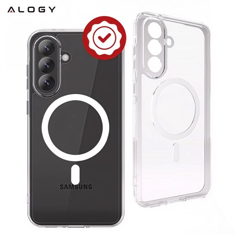 Alogy Etui do Samsung Galaxy A56 / A36 5G obudowa ochronna na telefon Alogy HybridMag™️ Case do MagSafe Przezroczyste Alogy Etui do Samsung Galaxy A56 / A36 5G obudowa ochronna na telefon Alogy HybridMag™️ Case do MagSafe Przezroczyste