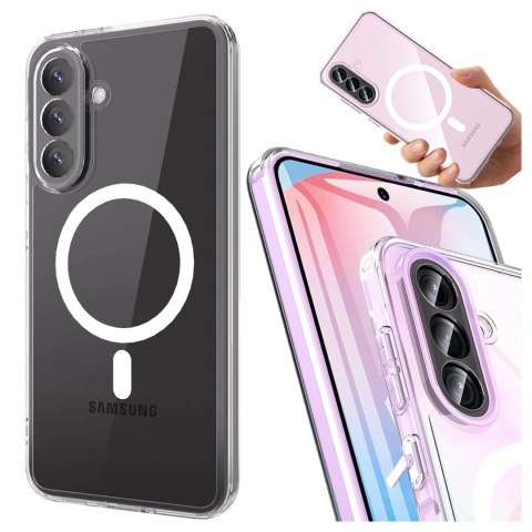 Alogy Etui do Samsung Galaxy A56 / A36 5G obudowa ochronna na telefon Alogy HybridMag™️ Case do MagSafe Przezroczyste Alogy Etui do Samsung Galaxy A56 / A36 5G obudowa ochronna na telefon Alogy HybridMag™️ Case do MagSafe Przezroczyste