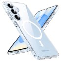 Alogy Etui do Samsung Galaxy S25 obudowa ochronna na telefon Alogy HybridMag™️ Case do MagSafe Przezroczyste