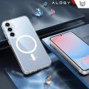 Alogy Etui do Samsung Galaxy S25 obudowa ochronna na telefon Alogy HybridMag™️ Case do MagSafe Przezroczyste
