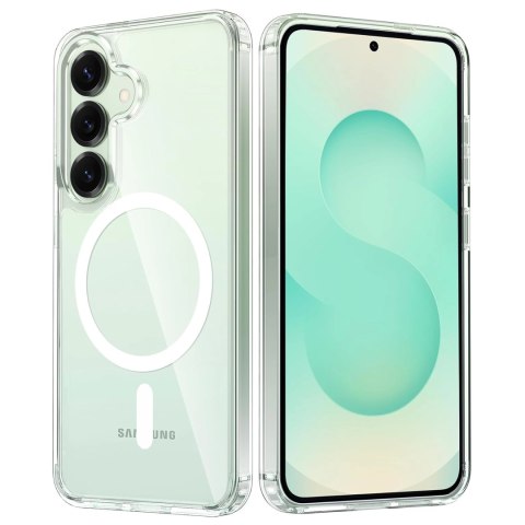 Alogy Etui do Samsung Galaxy S25 obudowa ochronna na telefon Alogy HybridMag™️ Case do MagSafe Przezroczyste Alogy Etui do Samsung Galaxy S25 obudowa ochronna na telefon Alogy HybridMag™️ Case do MagSafe Przezroczyste