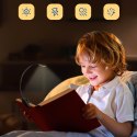 Alogy Lampka Alogy LED nocna na biurko biurkowa do czytania lampa regulowana giętka bezprzewodowa micro USB czarna
