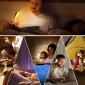 Alogy Lampka Alogy LED nocna na biurko biurkowa do czytania lampa regulowana giętka bezprzewodowa micro USB czarna